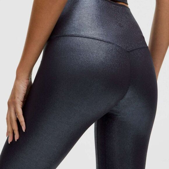 Lululemon Align High-Rise Ribbed Pant 28" Shine Black Night-Size 4 NWT - Picture 4 of 11